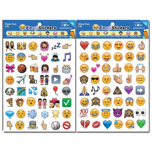 Sticker Emoji (Set 4 tờ)