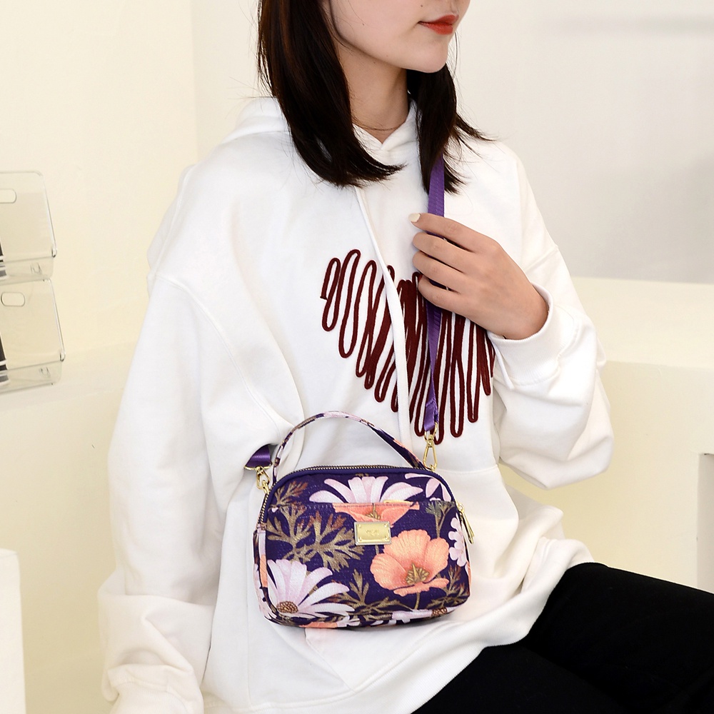 Túi Đeo Chéo Đa Năng Chất Liệu Nylon In Họa Tiết Thiết Kế Mới Cho Nữ