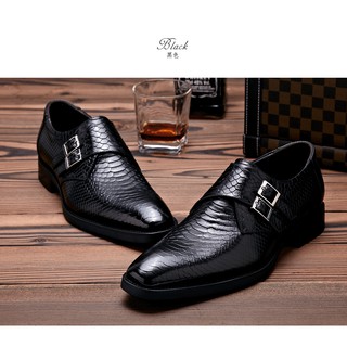 Giày Tây Monk Strap Khóa Kéo