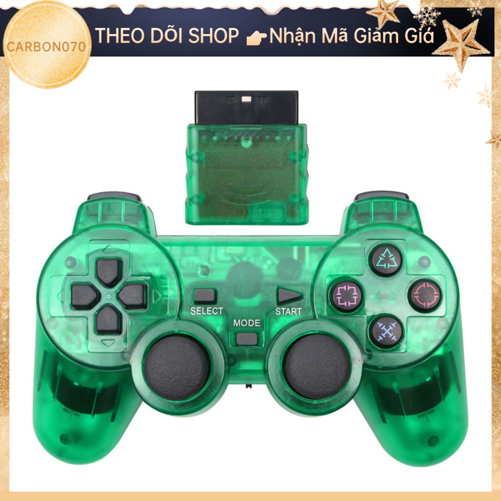 Carbon070 Bàn di chuột không dây trong suốt Bộ điều khiển trò chơi rung kép 2.4G nhạy cảm cho phụ kiện