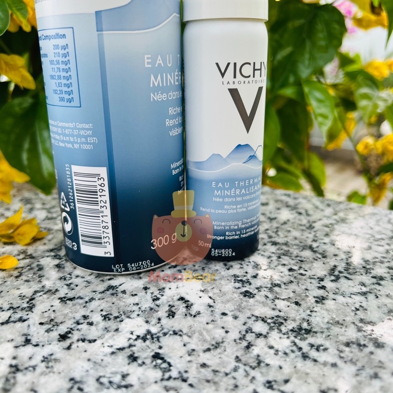 [Hàng Nhập] Nước xịt khoáng dưỡng da Vichy Mineralizing Thermal Water 50ml, 300ml