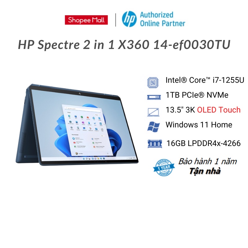  Laptop HP Spectre x360 14-ef0030TU 6K773PA 