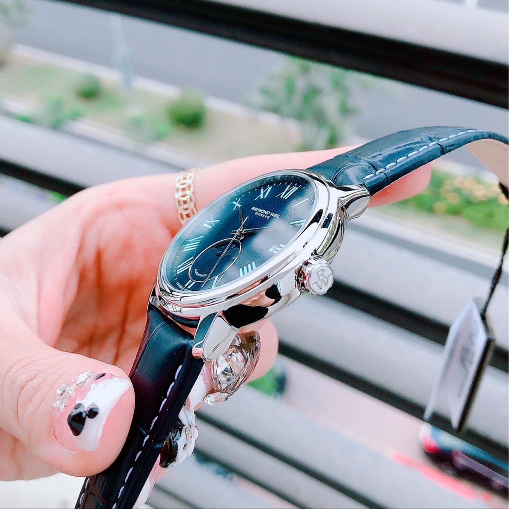 Đồng hồ Nam chính hãng Raymond Weil Automatic 2239-STC-00509-Máy cơ tự động-Dây da-Size 40mm