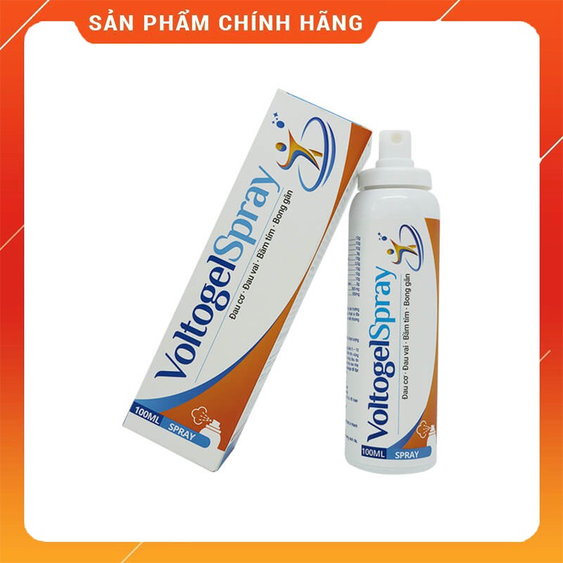 XỊT GIẢM ĐAU VOLTOGELSPRAY  GIẢM ĐAU CƠ - ĐAU VAI - BẦM TÍM - BONG GÂN