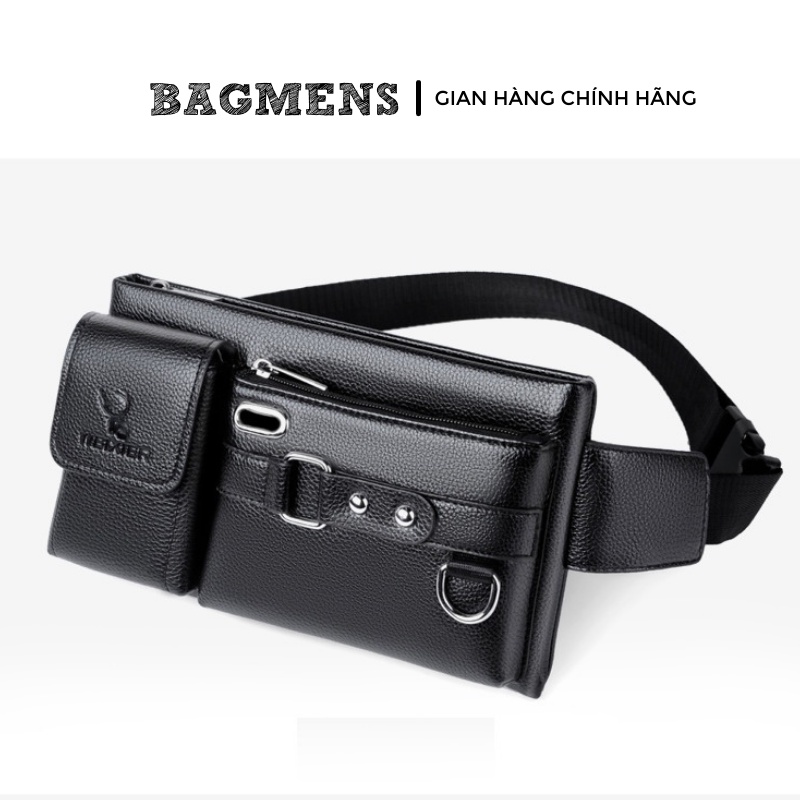 Túi đeo chéo nam WEIXIER , túi da nam cao cấp sản phẩm da pu chính hãng phong cách hàn quốc phù hợp đi chơi đi học