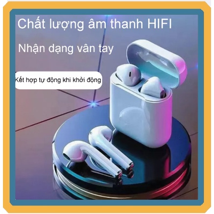 Tai nghe bluetooth không dây i12s nhét tai ecoking bản mới kết nối 5.0 chip 6 jery đẳng cấp thời thượng,nhỏ gọn tiện lợi