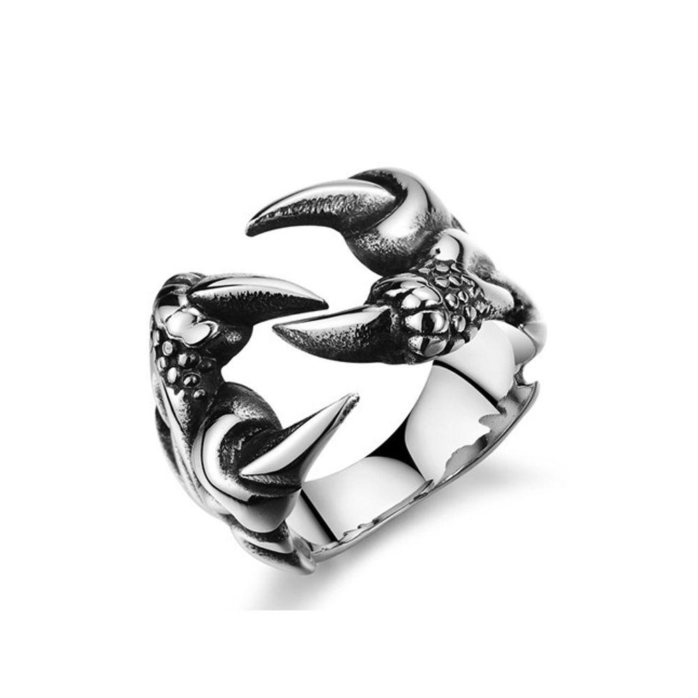 Nhẫn Nam Hình Móng Vuốt Rồng Phong Cách Vintage|Vòng Đeo Tay Kiểu Hip-Hop Gothic Cá Tính
