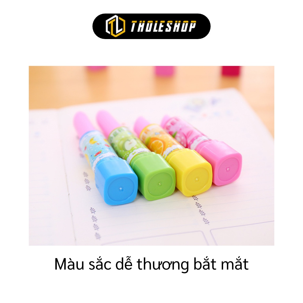 Dụng Cụ Học Tập - Gôm Tẩy Bút Hình Cây Son, Không Chứa Chất Độc Hại, nhiều màu sắc thú vị 7462