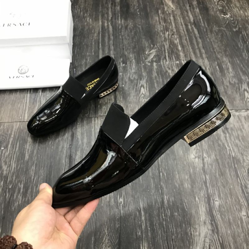 Giày lười da thật Versace