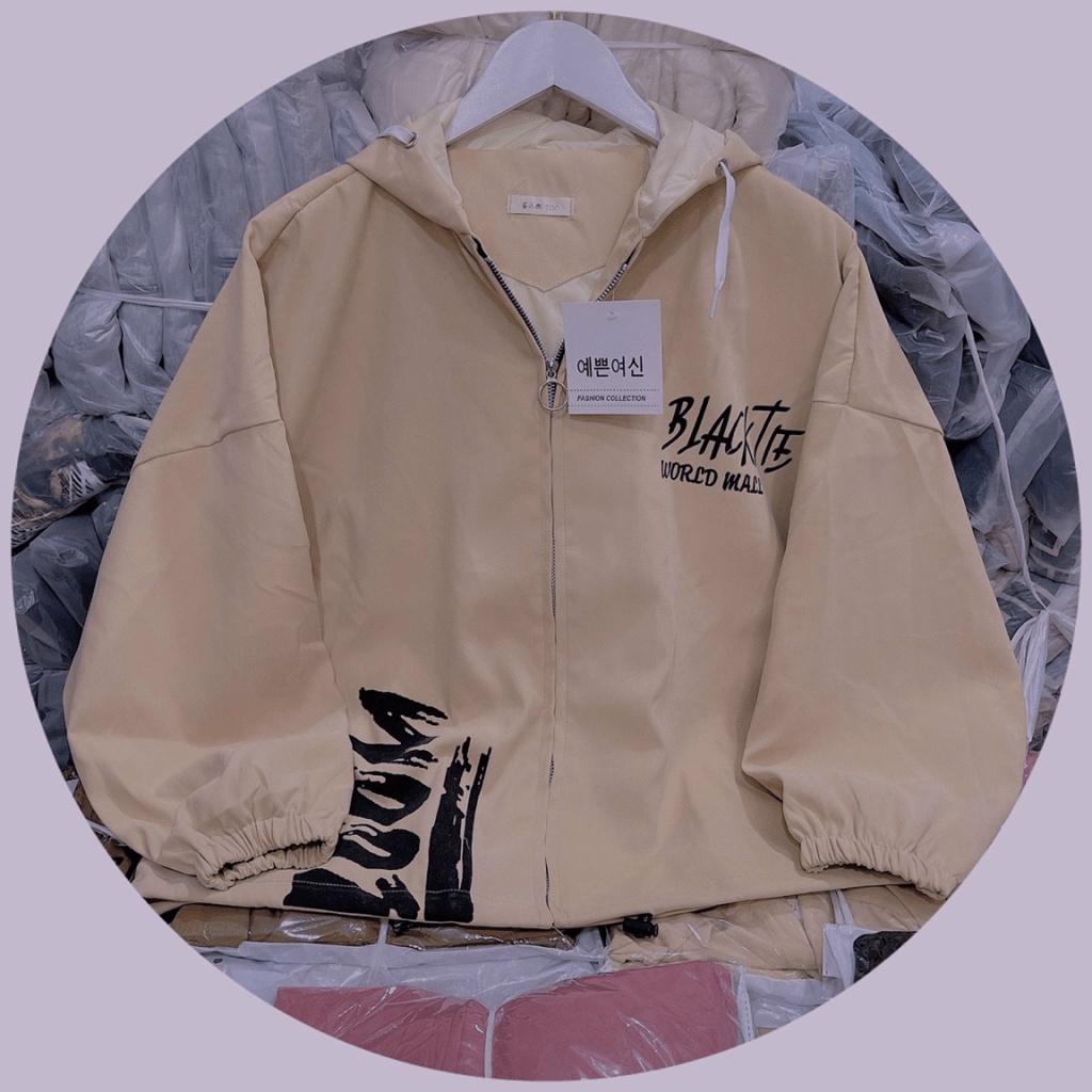 Áo Khoác Nữ Có Nón Chất Da Lộn 2 Lớp Lót Dù Form Rộng Mặc Đẹp Che Nắng Tốt [NEW UNISEX]