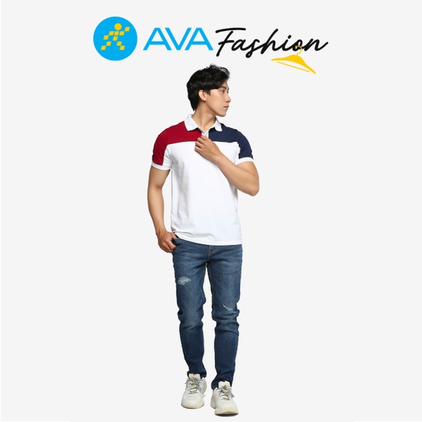 Quần Jean nam wash rách Slim AVAFashion TTDE