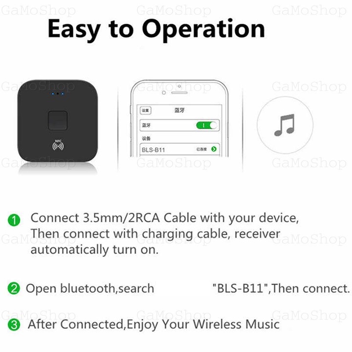 Thiết Bị Nhận Bluetooth , NFC Cho Loa Và Amply BLS-B11 - Bộ thu Bluetooth B11