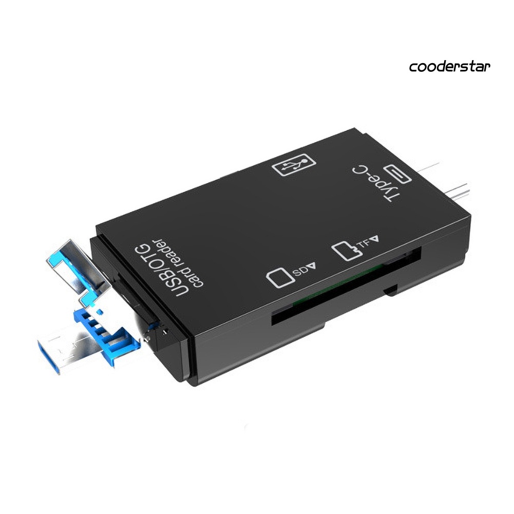 COOD-st Type-c High Speed U Disk/Micro-SD/TF Card Reader Adapter for Phone/Computer