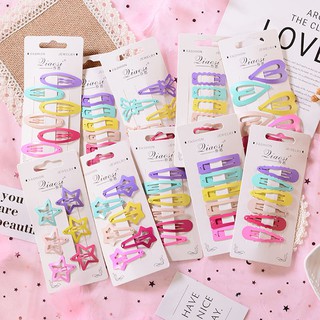 Set 6 kẹp tóc sắc màu