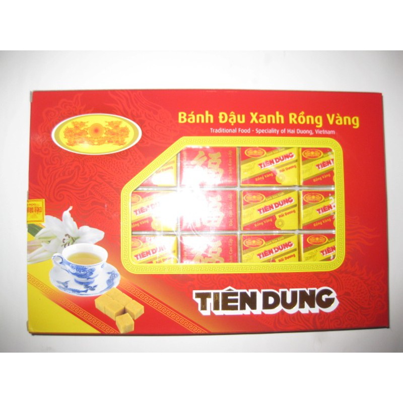 Bánh đậu xanh rồng vàng Tiên Dung 480g (25 hộp nhỏ)