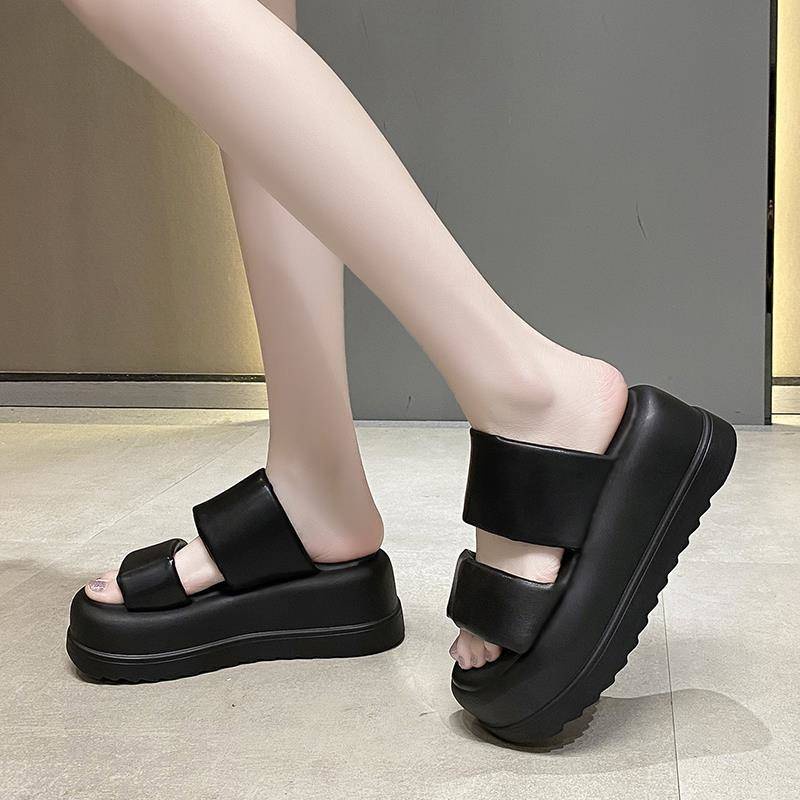 Dép xỏ ngón nữ đế dày Dép bánh mì đế cao Dép Xỏ Ngón Đế Dày Thời Trang Mùa Hè Cho Nữ