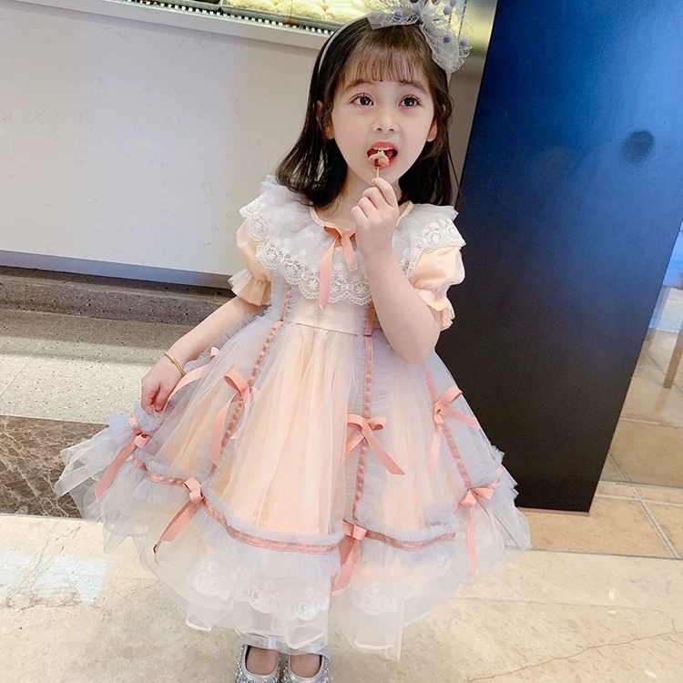 Đầm Công Chúa Phong Cách Lolita Thời Trang Mùa Hè Mới Cho Bé Gái