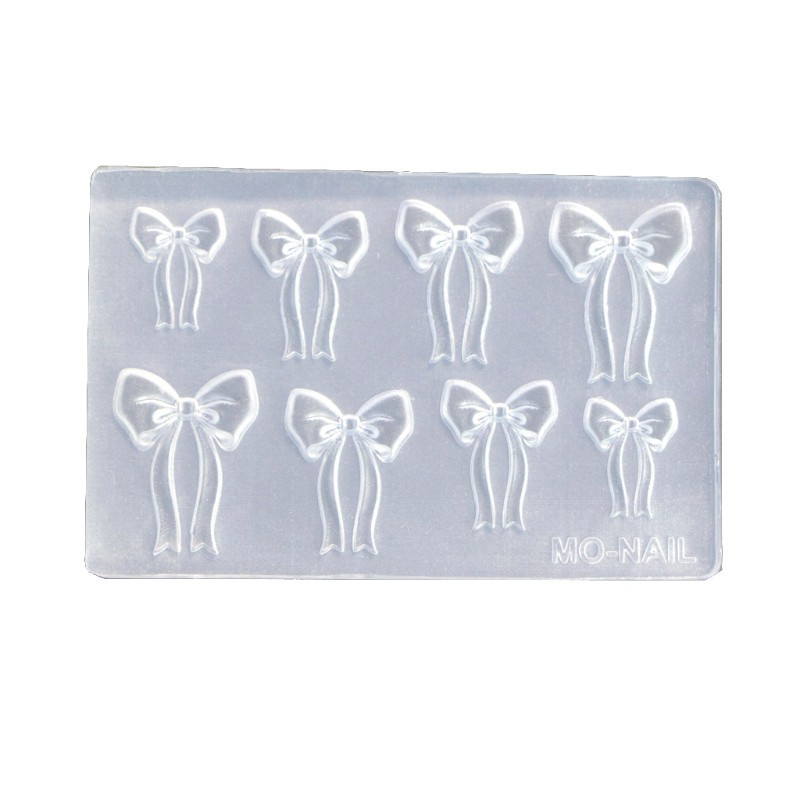 Khuôn Silicone Tạo Hình Nơ Mini Trang Trí Móng Tay