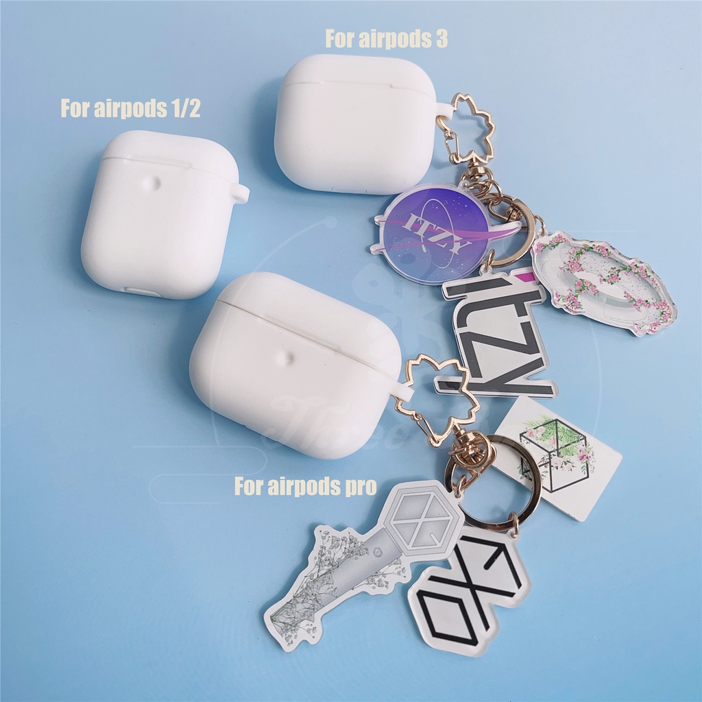 Vỏ Bảo Vệ Hộp Sạc Tai Nghe Airpods 3 pro ASTRO TXT EXO ITZY VELVET MAMAMOO GOT7 MONSTAX E Eunhypen TREASURE SEVENTEEN Không Dây Có Móc Khóa