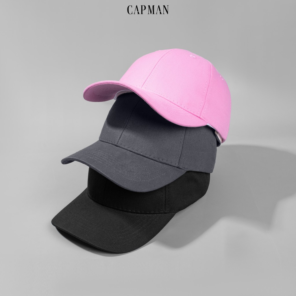 Mũ lưỡi trai basic thương hiệu CAPMAN, nón kết kaki CM99 phong cách ulzzang Hàn Quốc full box