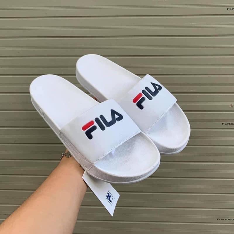 [CHÍNH HÃNG] DÉP FILA DRIFTER JACKED UP QUAI NGANG ALL WHITE - FULLBOX FREESHIP