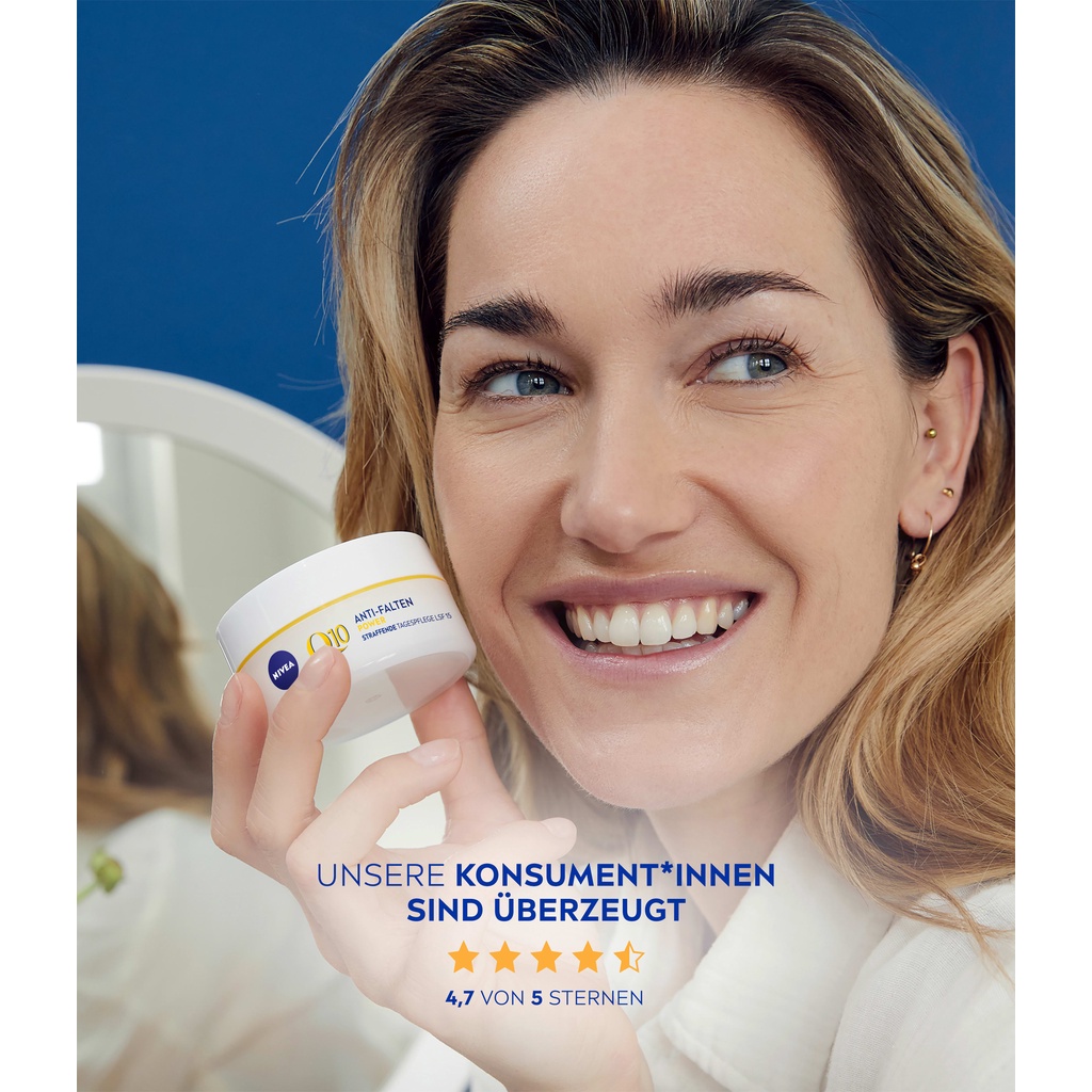 Kem dưỡng da ban ngày NIVEA Tagescreme Q10 LSF 15, 50 ml