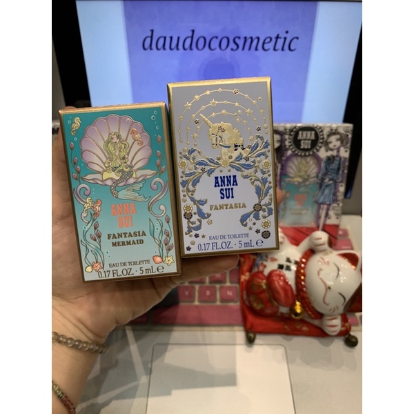Set Nước hoa Anna Sui Fantasia Mermaid - La vie de Boheme - Lucky Wish - Secret Wish EDT 5ml