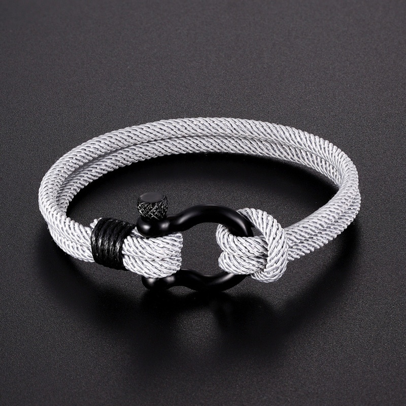 Vòng Đeo Tay May Mắn 2 Tầng Khóa Inox Cho Nam Nữ