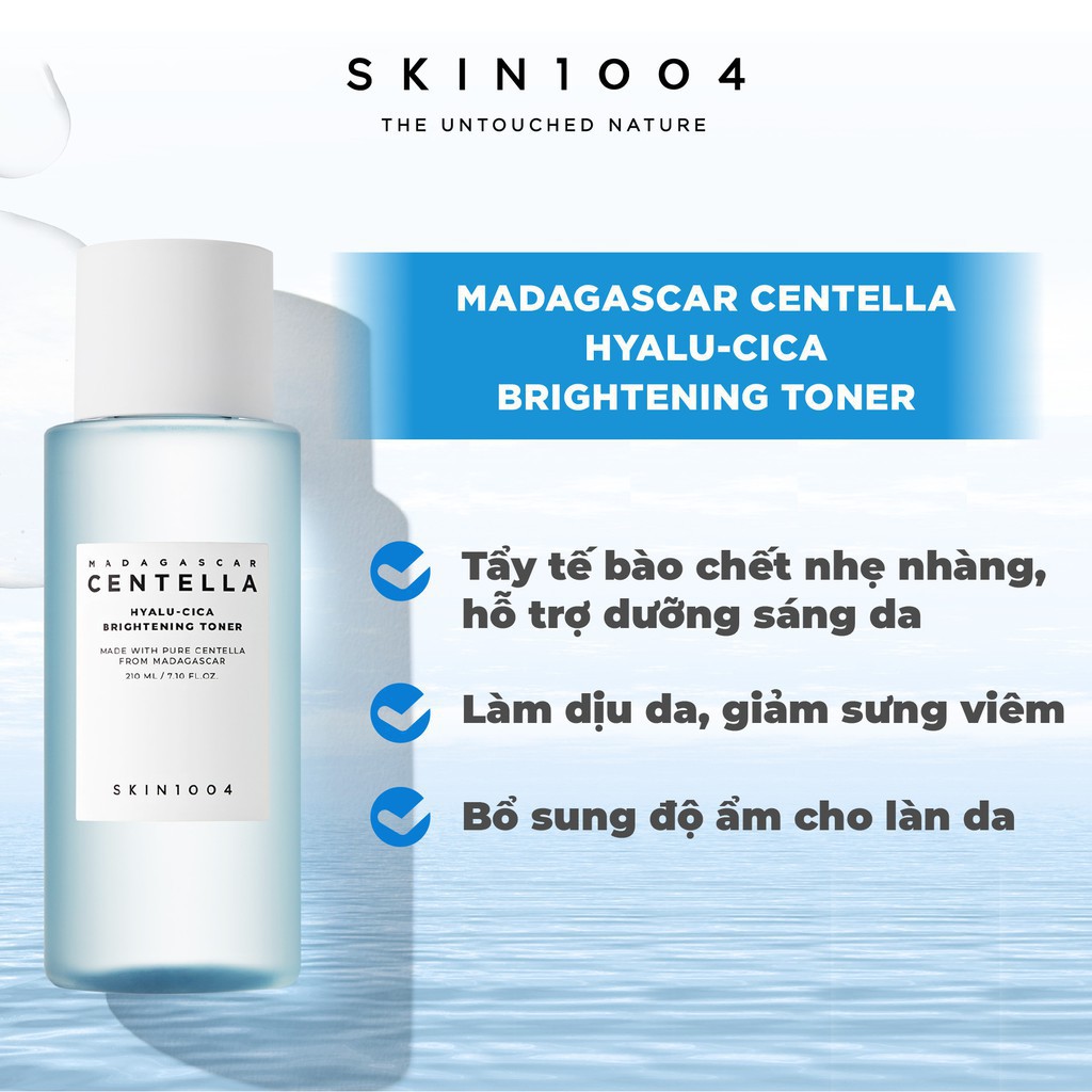 Toner SKIN1004 Madagascar Centella Hyalu-cica Brightening Nước hoa hồng dưỡng sáng da 210ml