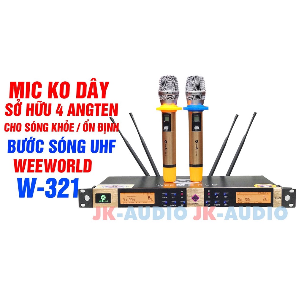 Mic không dây cao cấp Weeworld  W-321