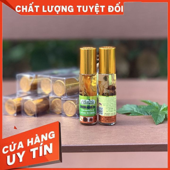 Dầu Nhân Sâm Ginseng Green Herb Oil 8ml