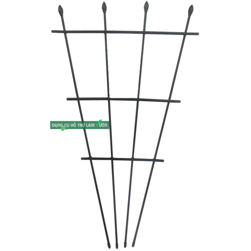 Khung trồng cây cao 90cm kiểu quạt chuyên trồng các loại cây hoa , bonsai, cây cảnh -ống thép bọc nhựa phi 8