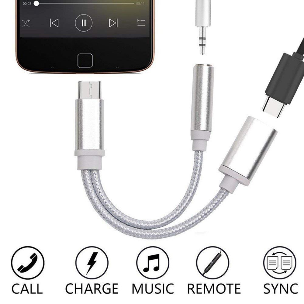 Cáp Chuyển Đổi Usb-C Type C Sang 3.5mm Aux Audio