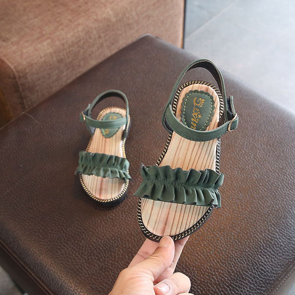 Giày sandal xếp li cho bé gái