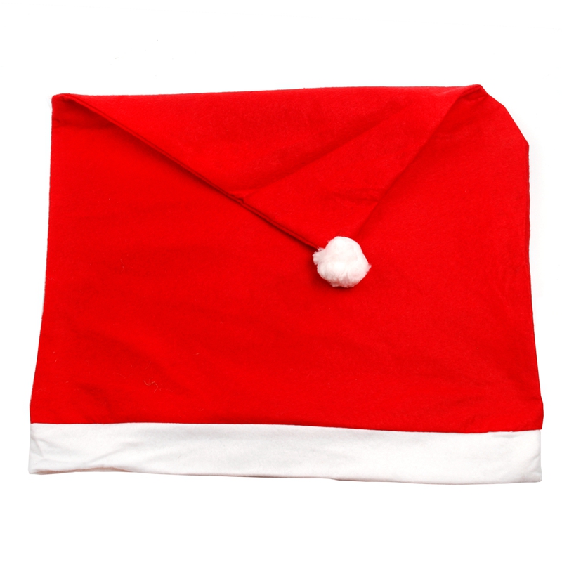 Áo Bọc Lưng Ghế Hình Nón Ông Già Nô En Dùng Trang Trí Giáng Sinh