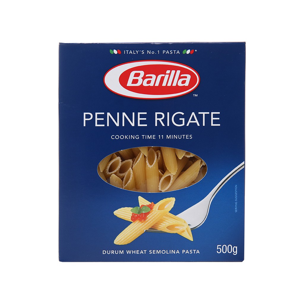 Nui ống xéo số 73 Penne Rigate Barilla hộp 200g