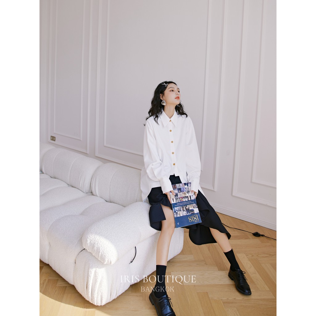 Iris Boutique IS040 White wave -Áo sơ mi