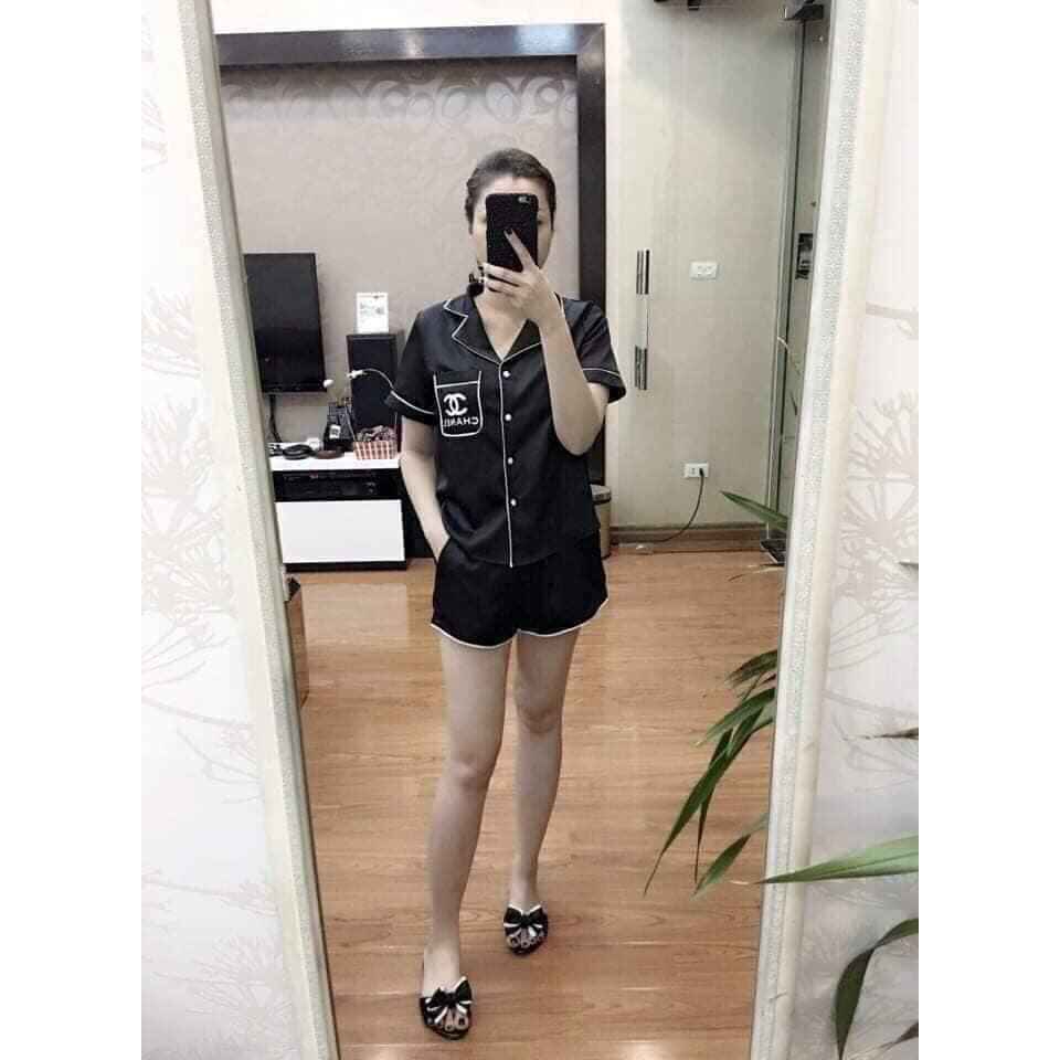 bộ pijama lụa cộc tay dễ mặc mát mẻ