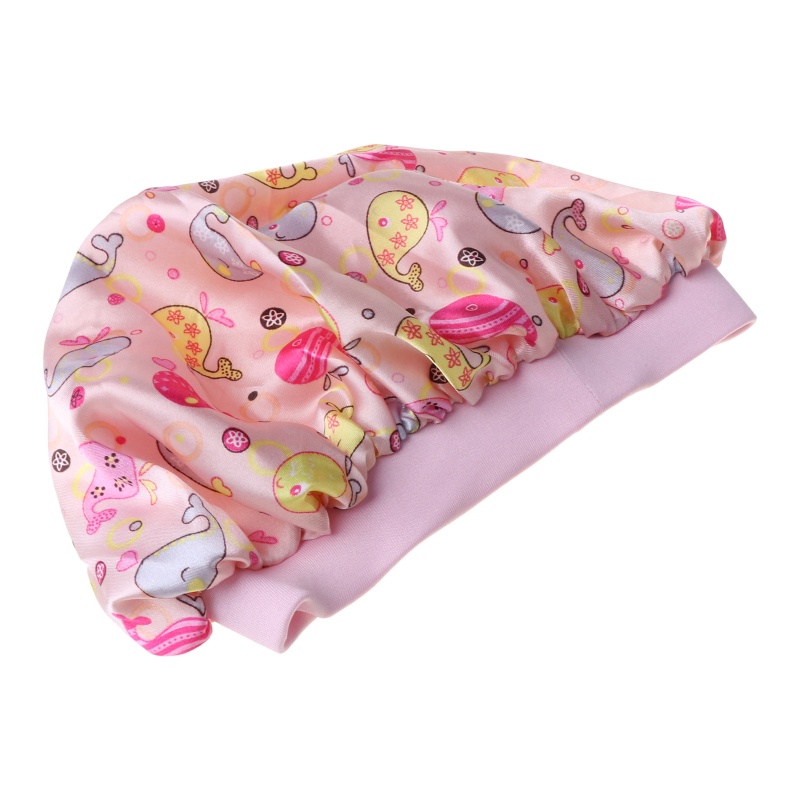 Mũ Ngủ Satin 27cm Có Thể Điều Chỉnh Kích Thước Dành Cho Bé Từ 2-8 Tuổi