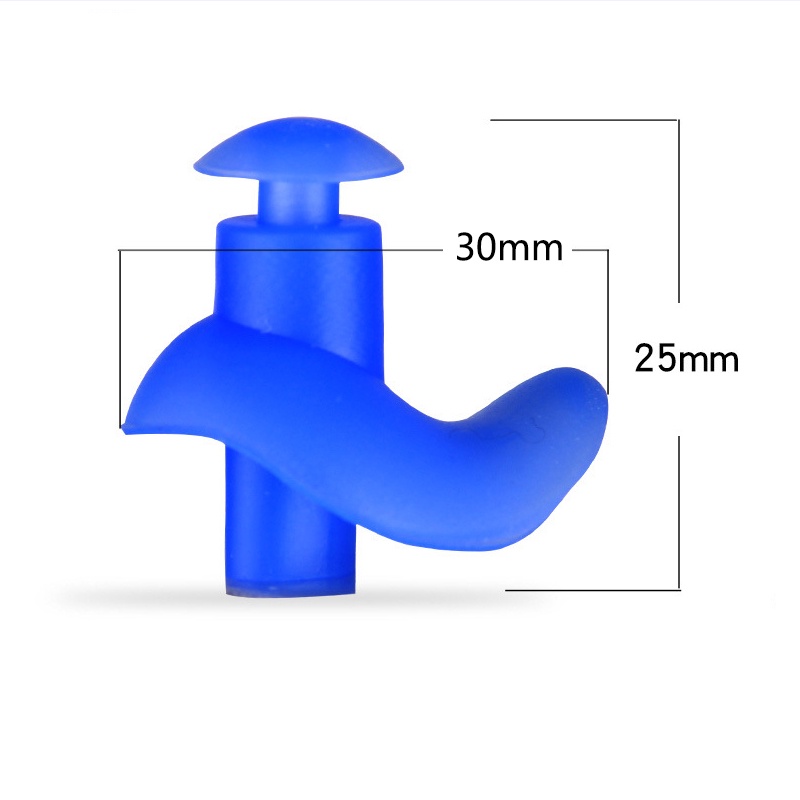 Bộ Nút Bịt Tai Bằng silicone Thân Thiện Với Môi Trường Dạng Xoắn Ốc Cách Âm Giảm Tiếng Ồn Khi Đi Bơi