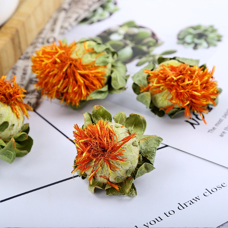 Cây Hồng Hoa rum carthame giảm đau bụng kinh nguyên bông 100g (Nhụy Hoa Hồng Tây Tạng)