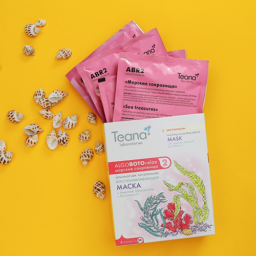 Mặt nạ dẻo 🌊TEANA Algobotox Relax💧Nuôi dưỡng tái tạo làn da