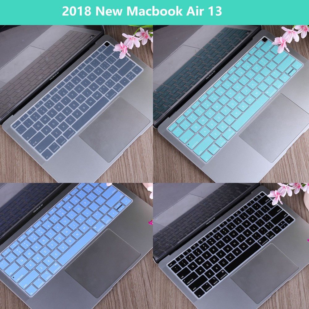 Miếng lót bàn phím bằng silicon chống nước chống bụi cho MacBook Air 13 A1932 2018