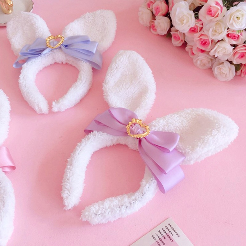 Flgo Băng Đô Tai Thỏ Lông Xù Đáng Yêu Dành Cho Hóa Trang
