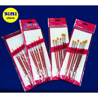 Bộ cọ vẽ màu nước 6 cây - BiMi store