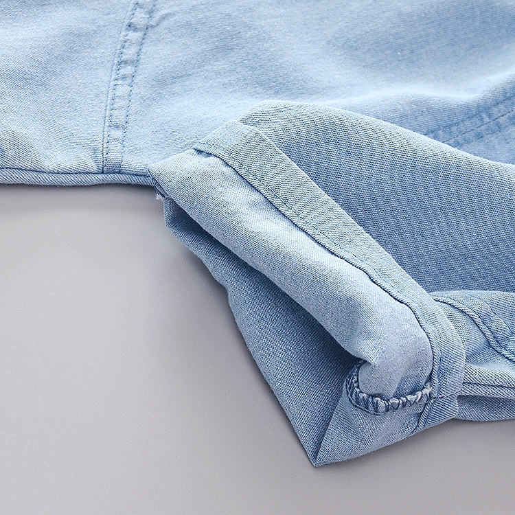 [Mã FACBGO245 giảm 10K đơn bất kì] Bộ áo thun phối quần jean in họa tiết hoạt hình dễ thương thời trang mùa hè cho bé