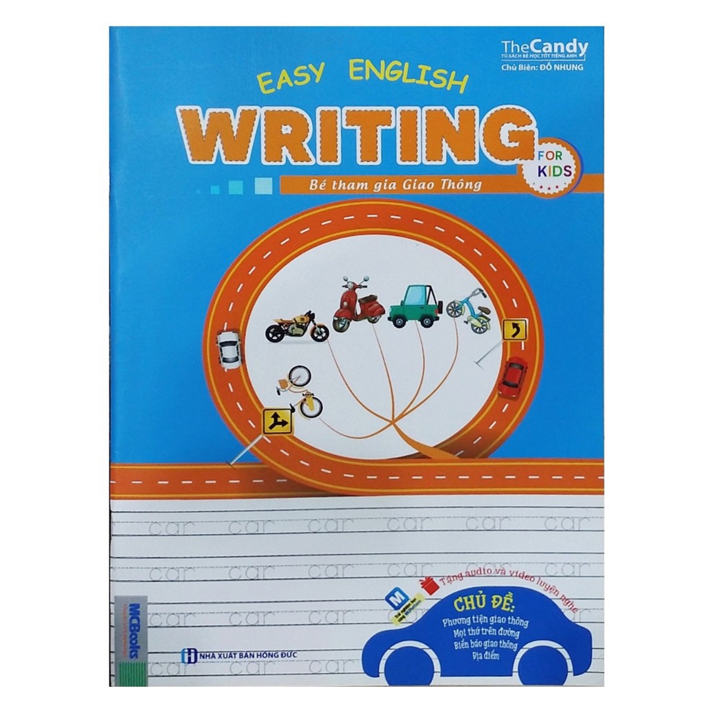 Sách - Easy English Writing For Kid – Bé Tham Gia Giao Thông