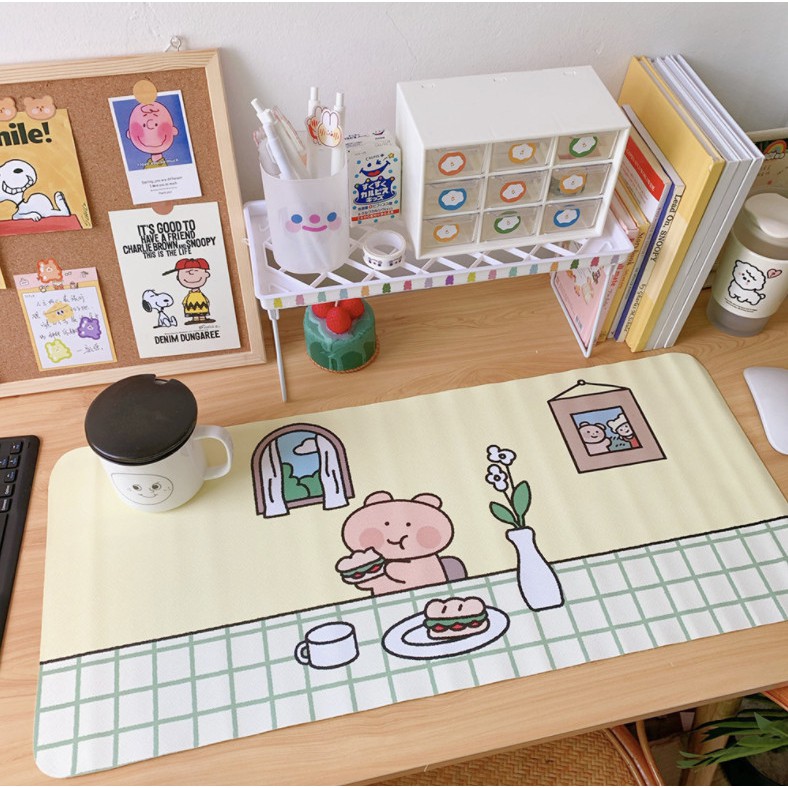 [Xả Kho] Bàn Di Chuột, Miếng lót chuột siêu dễ thương, super cute, cỡ lớn 66x29.5 cm | BigBuy360 - bigbuy360.vn