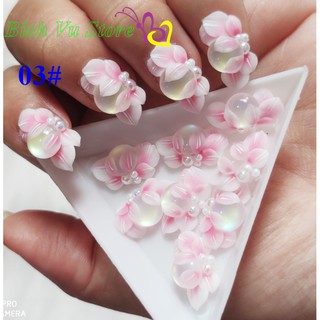 Hoa nỗi 4D đính móng 2 cái/23k