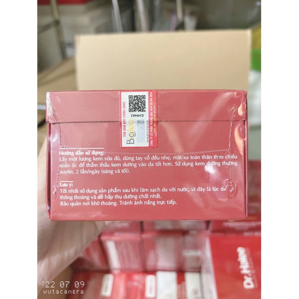 Kem Body lựu đỏ Dr.Halee cấp ẩm tầng sâu, nuôi dưỡng phục hồi da,trắng sáng toàn diện với nano collagen peptide